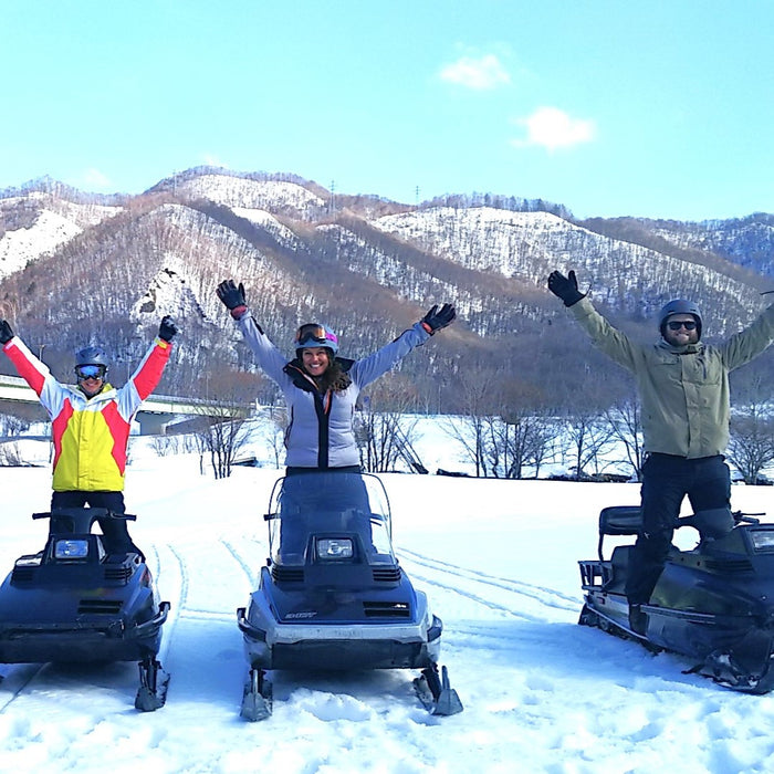 Snowmobile tour with local guides / Furano