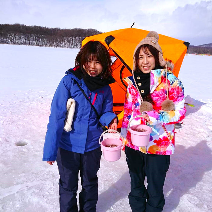 Ice Fishing in Lake Abashiri / Abashiri