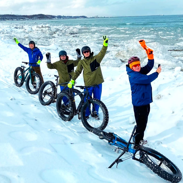 Drift ice fat bike tour / Abashiri