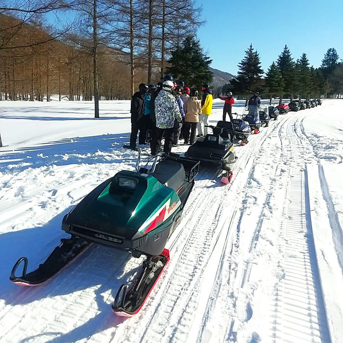 Snowmobile tour with local guides / Furano