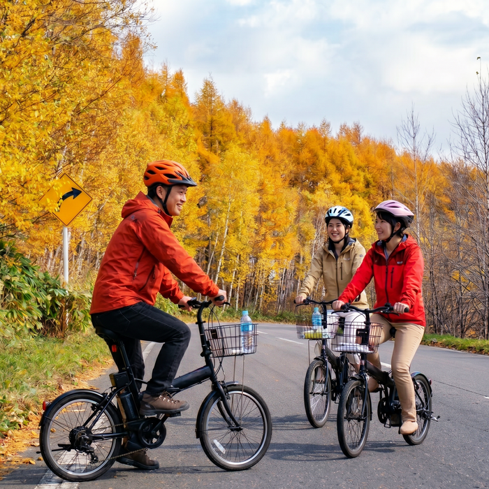Guided e-bike tour (Shikisai-no-oka) / Biei