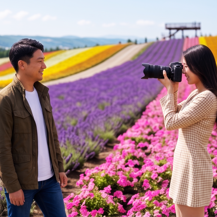 Photo spot private tour with local guide / Furano