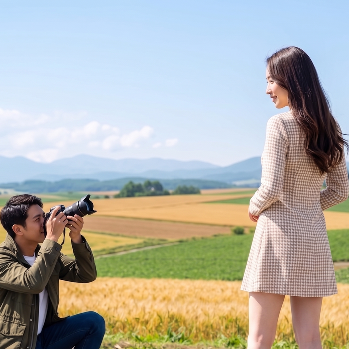 Photo spot private tour with local guide / Furano