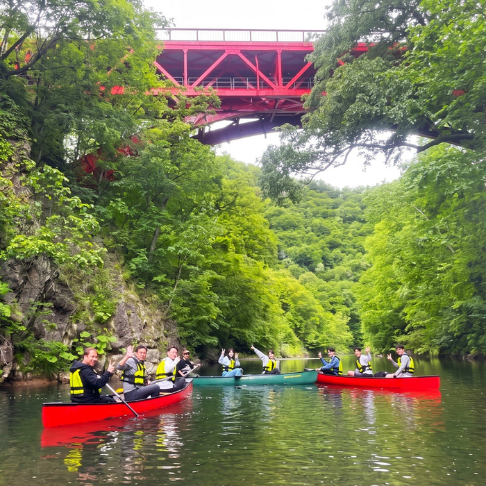 Relaxing Canoe in Jozankei / Sapporo