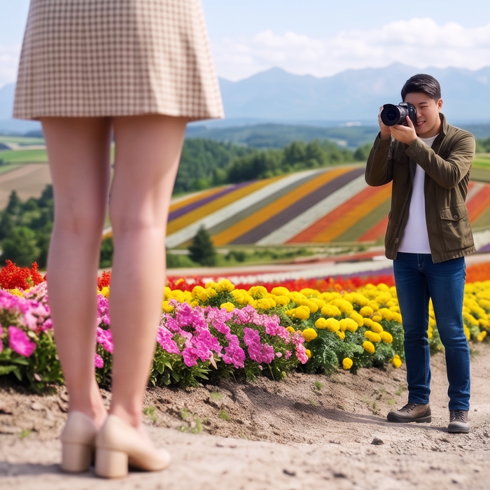 Photo spot private tour with local guide / Furano