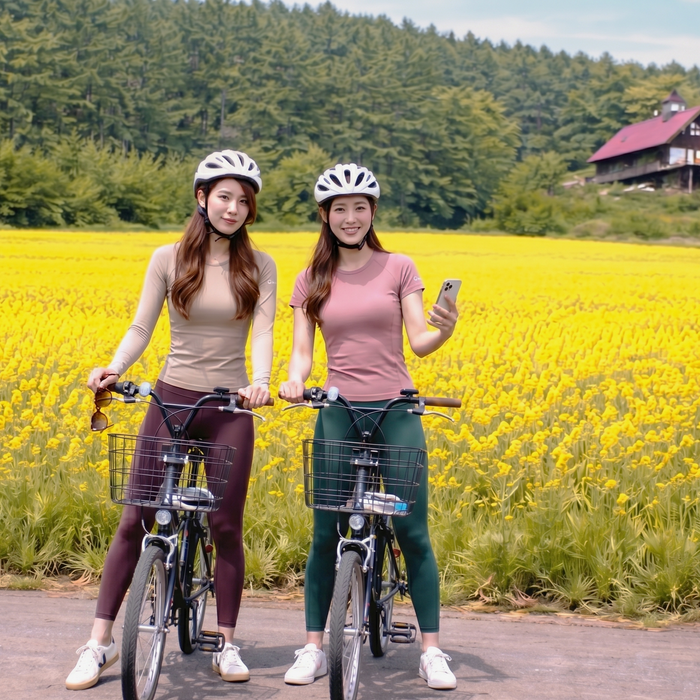 Guided e-bike tour / Furano