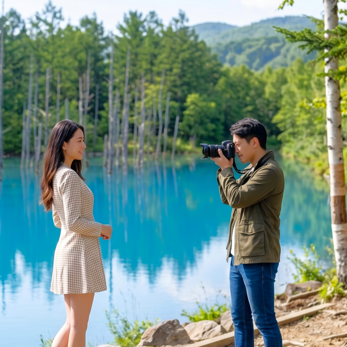 Photo spot private tour with local guide / Furano