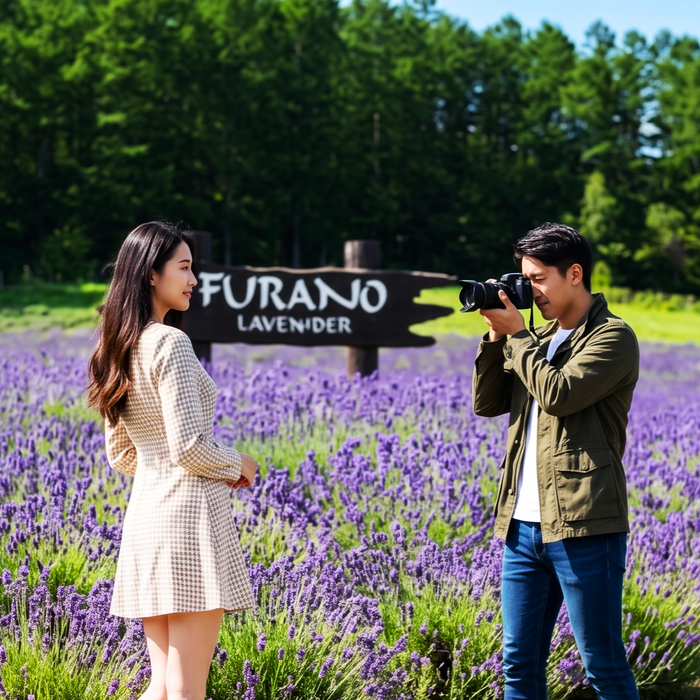 Photo spot private tour with local guide / Furano