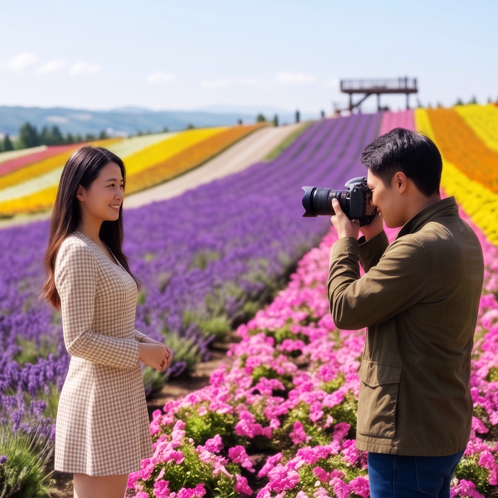 Photo spot private tour with local guide / Furano