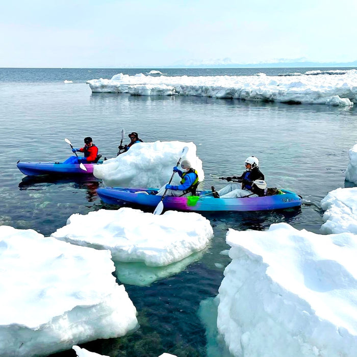 Drift ice kayak tour / Abashiri