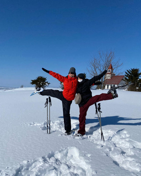 Snowshoe in the Farm + Hot Spring + Local Lunch / Chitose